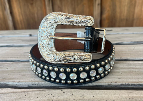 Black Bling Belt
